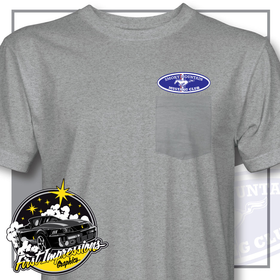 Smoky Mountain Mustang Club Pocket Tee