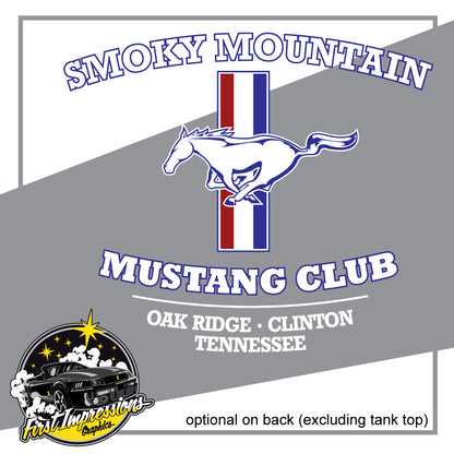 Smoky Mountain Mustang Club Pocket Tee