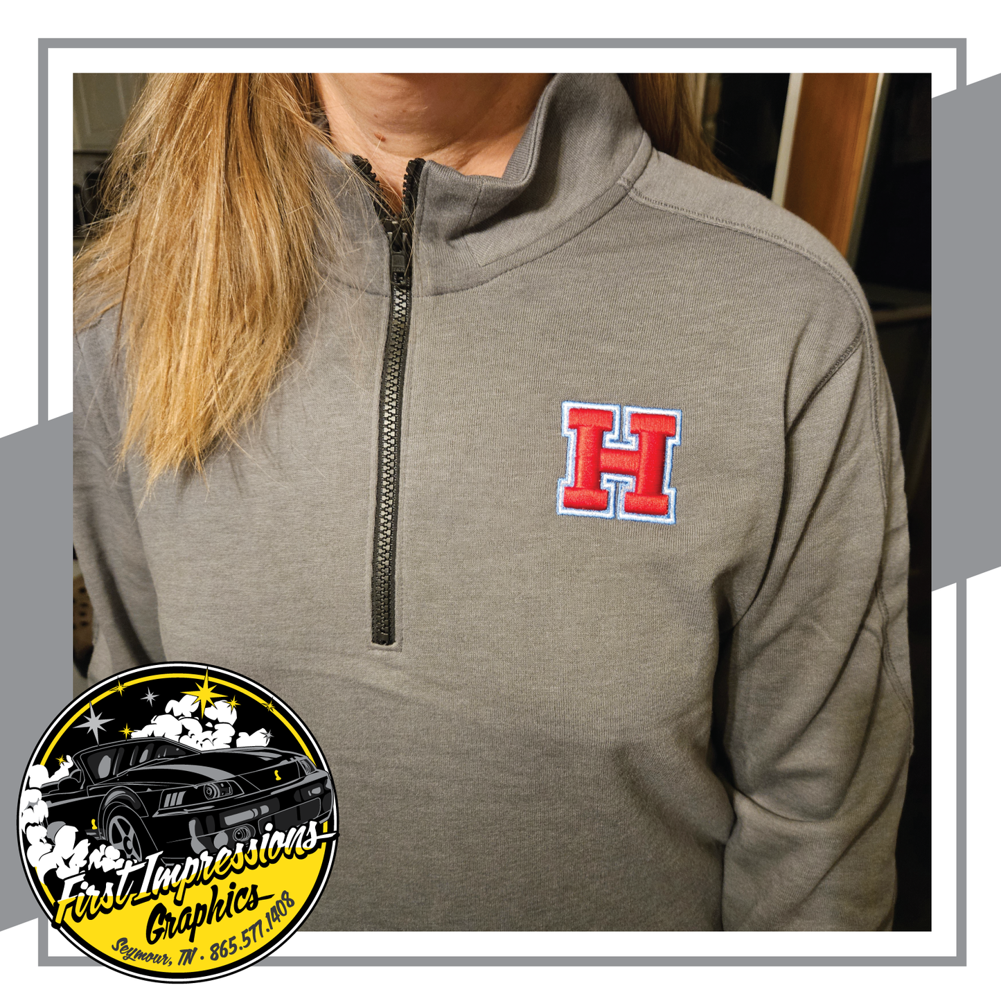 HHS Power H Quarter Zip