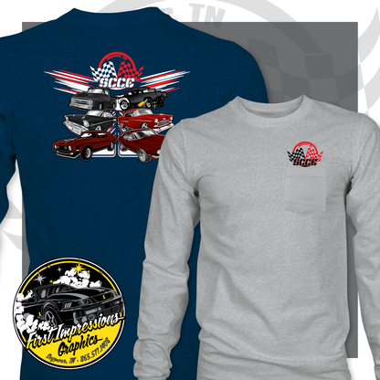 Seymour Classic Car Club Pocket Tees